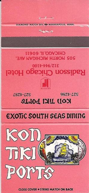 Kon-Tiki Ports matchbook