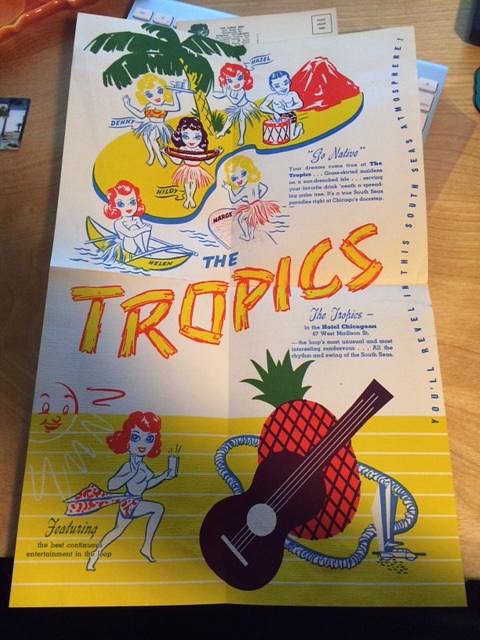 The Tropics Menu